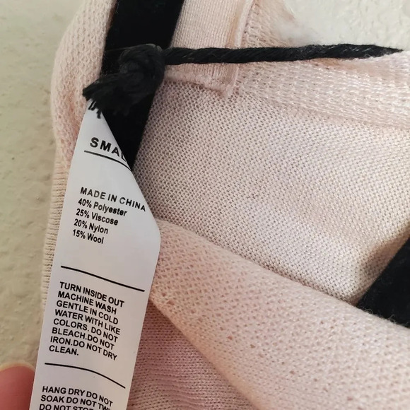 REVOLVE x VIMMIA Blush Pink Shavasana Reversible Sweater - Picture 8 of 8